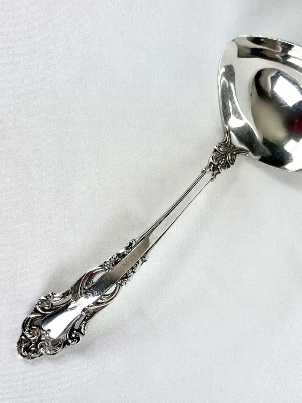 Vintage 1970s Grand Renaissance Sterling Silver Gravy Ladle Reed and Barton